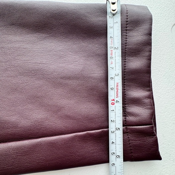 Loft Faux Leather Cropped Pull On Pants Size Petite Small - Picture 4 of 10